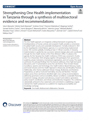 Resources | Capacitating One Health in Eastern and Southern Africa